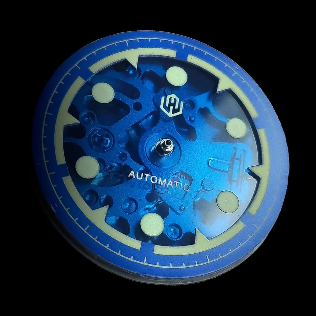 Watch-Modz NH70 Dial: Blue X-Ray, view 3