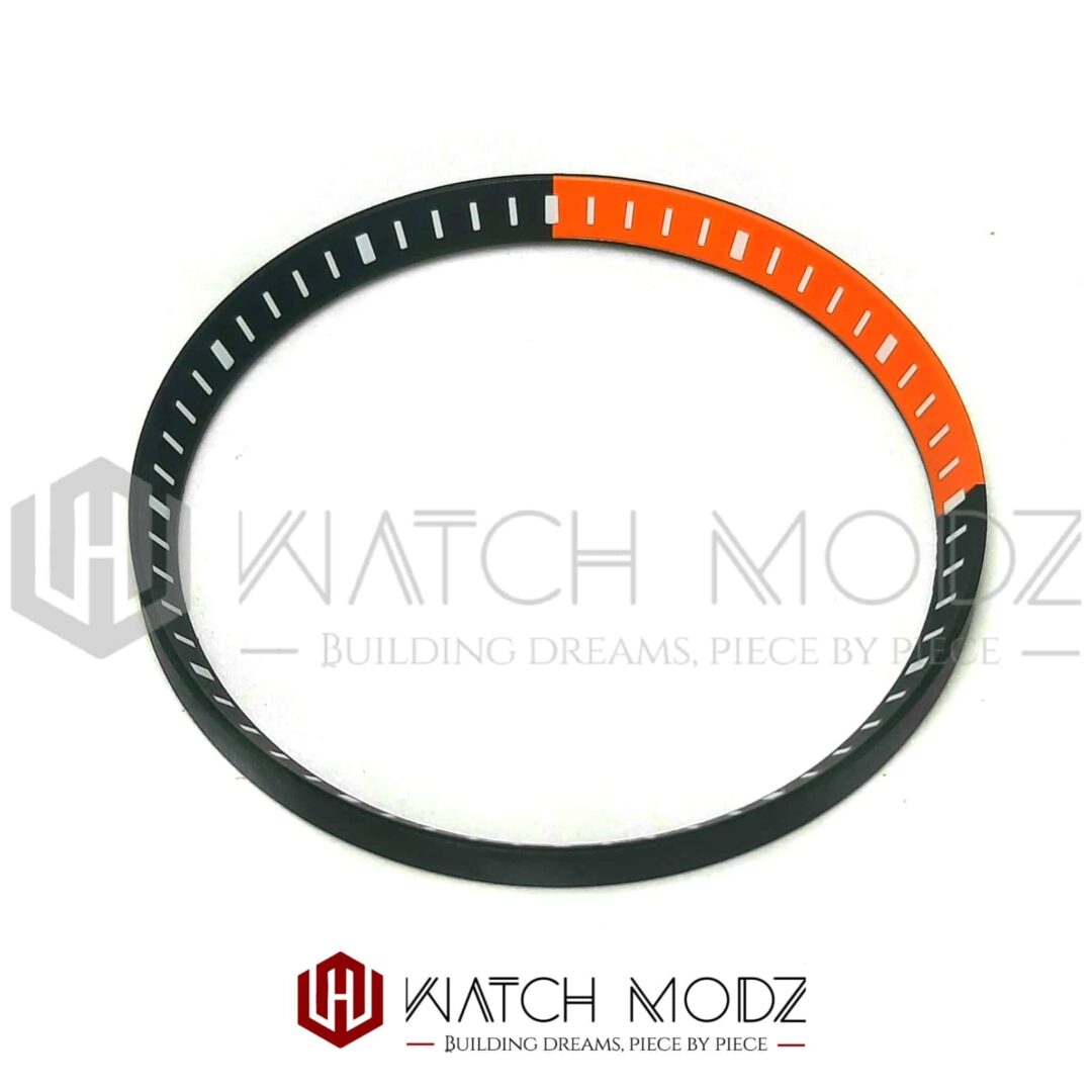 Watch-Modz SKX007 Chapter Ring: Orange/Black