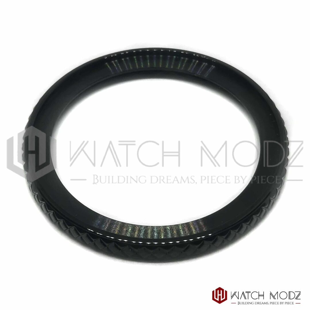 Watch-Modz SKX007 Bezel: Polished Black Wide Knurled