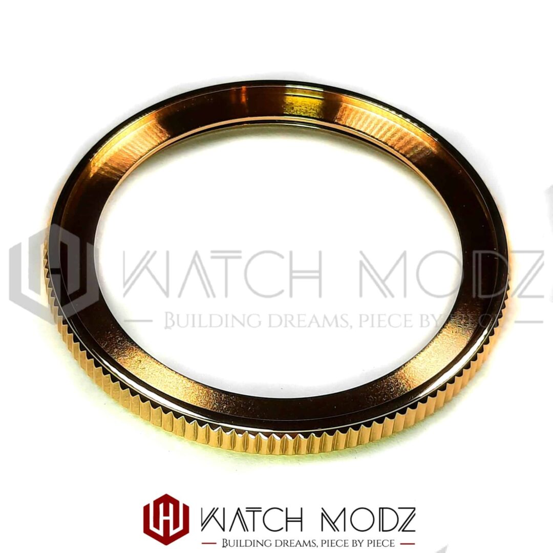 Watch-Modz SKX007 Bezel: Polished Gold Coin