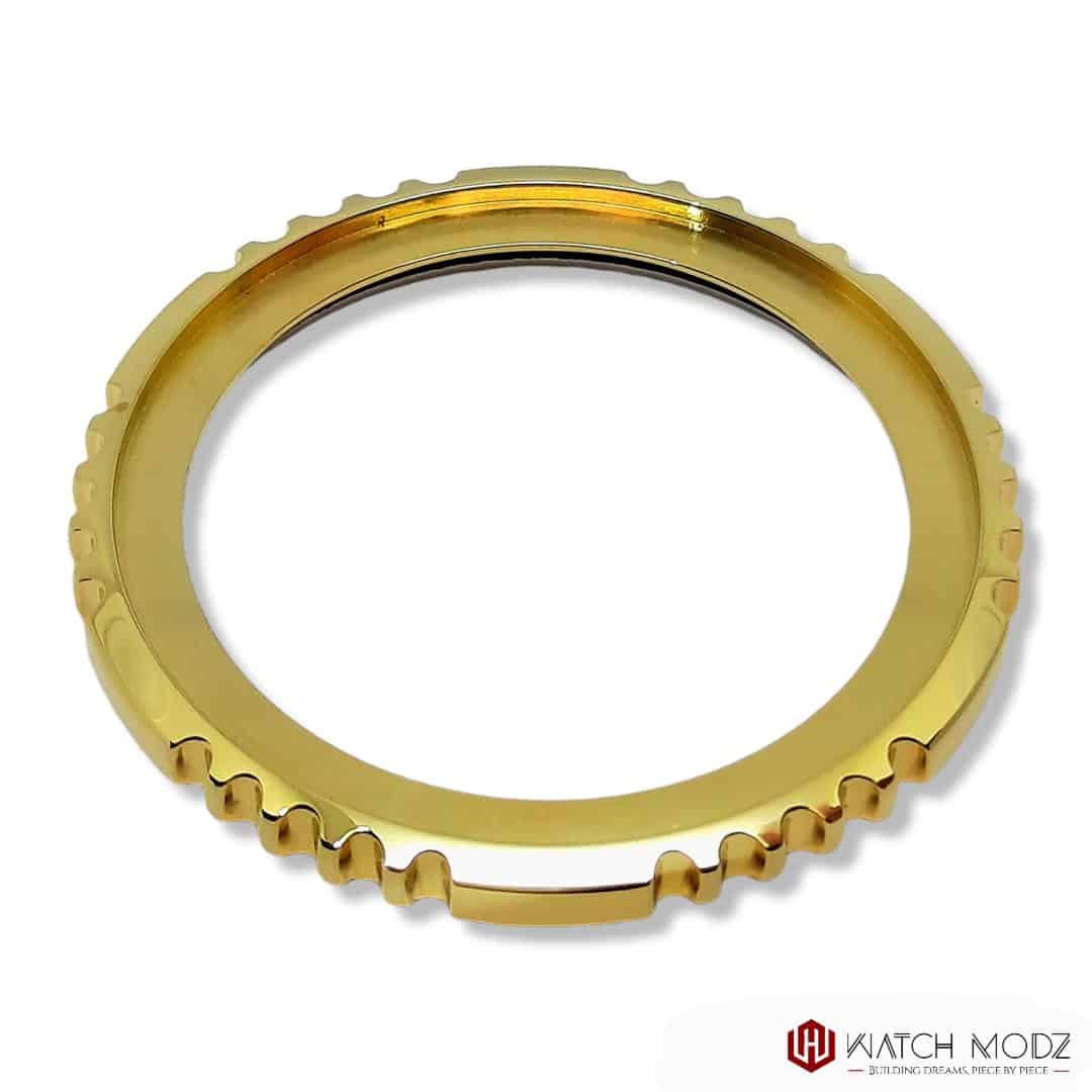Watch-Modz SKX007 Bezel: Polished Gold Fugu