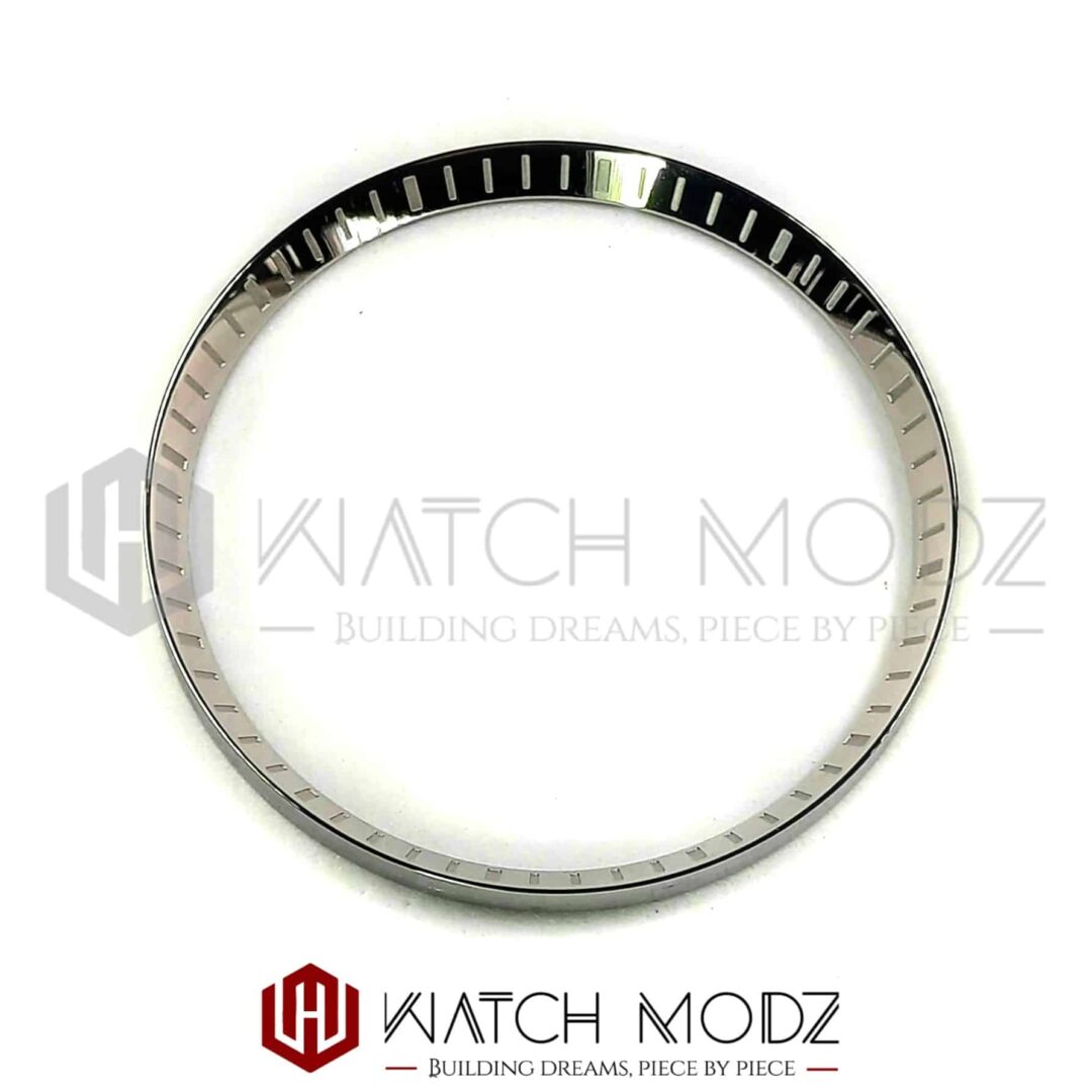 Watch-Modz SKX007 Chapter Ring: Polished Silver w/ Minutes