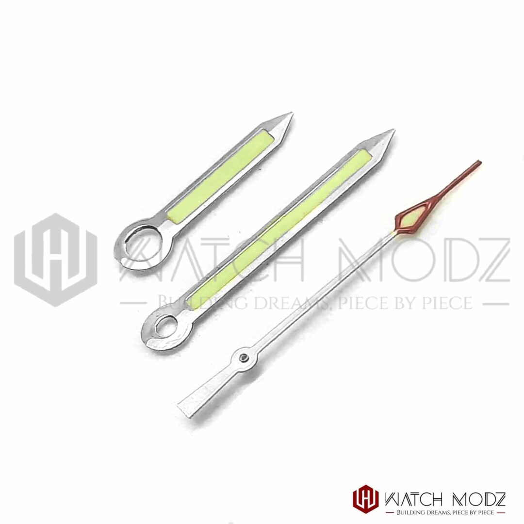 Watch-Modz NH35 Hands: Polished Silver Speedy