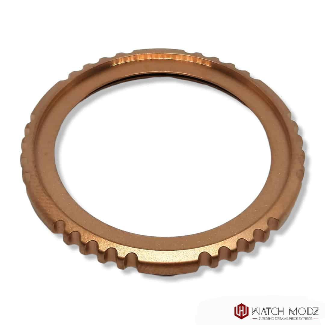Watch-Modz SKX007 Bezel: Sandblasted Rose Gold Fugu