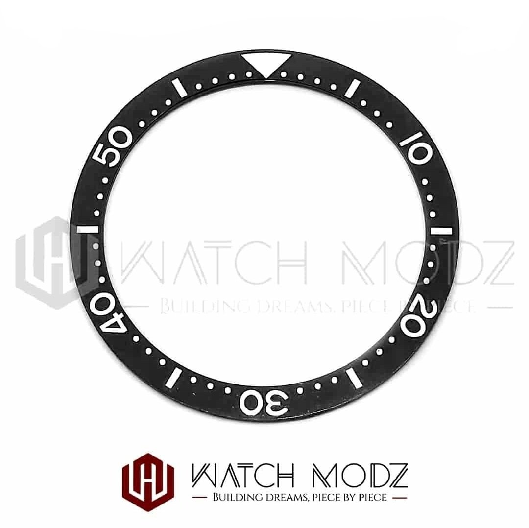 Watch-Modz SKX007 Bezel Insert: Black | Flat
