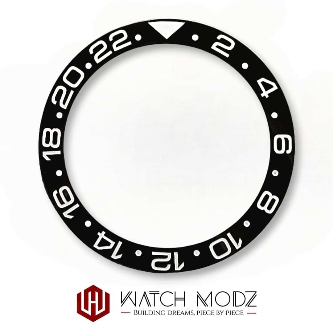 Watch-Modz SKX007 Bezel Insert: Black GMT | Flat