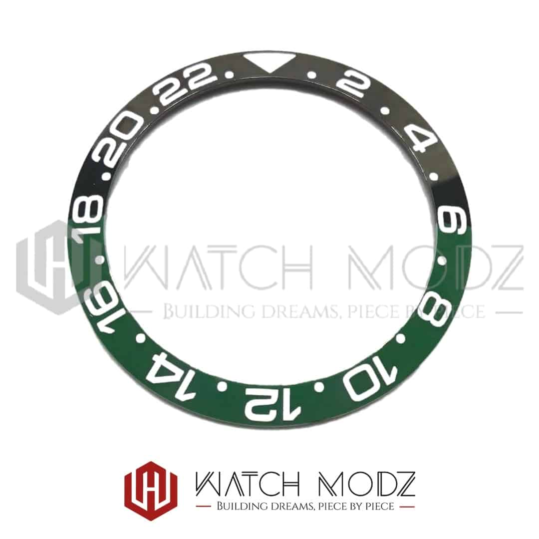 Watch-Modz SKX007 Bezel Insert: Green Black GMT