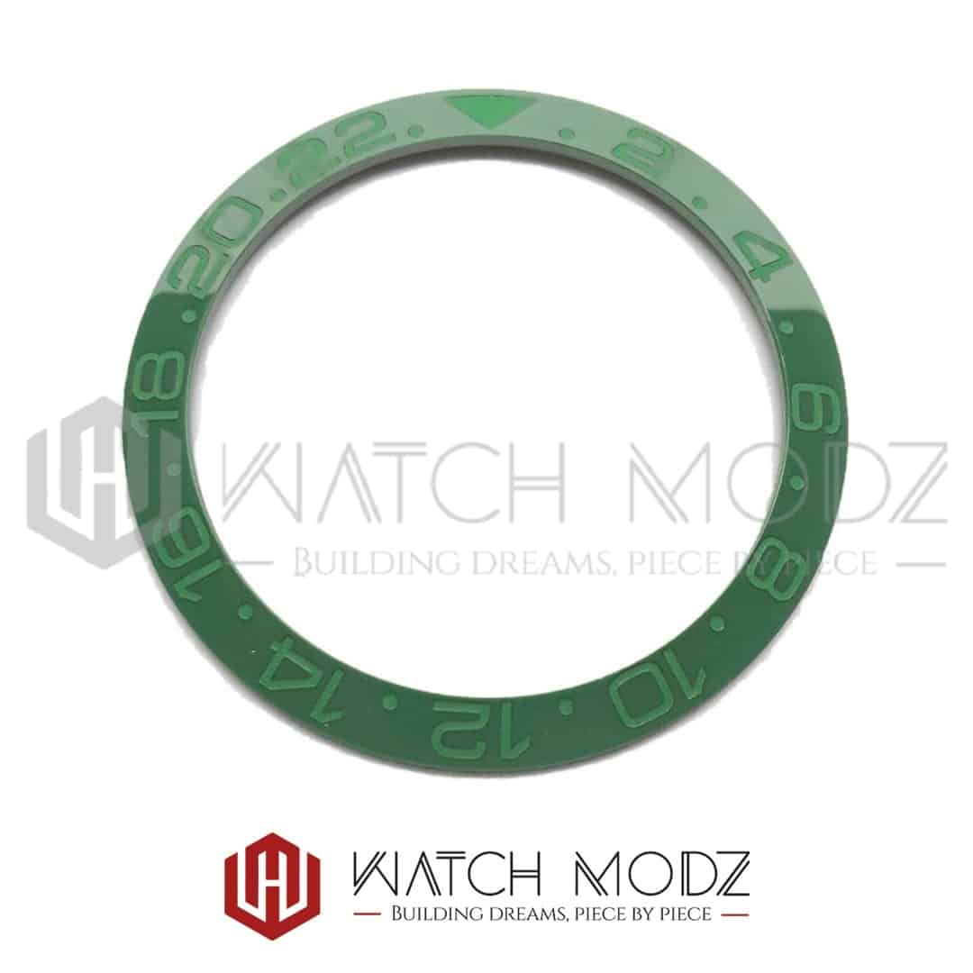 Watch-Modz SKX007 Bezel Insert: Green GMT Green Numbers