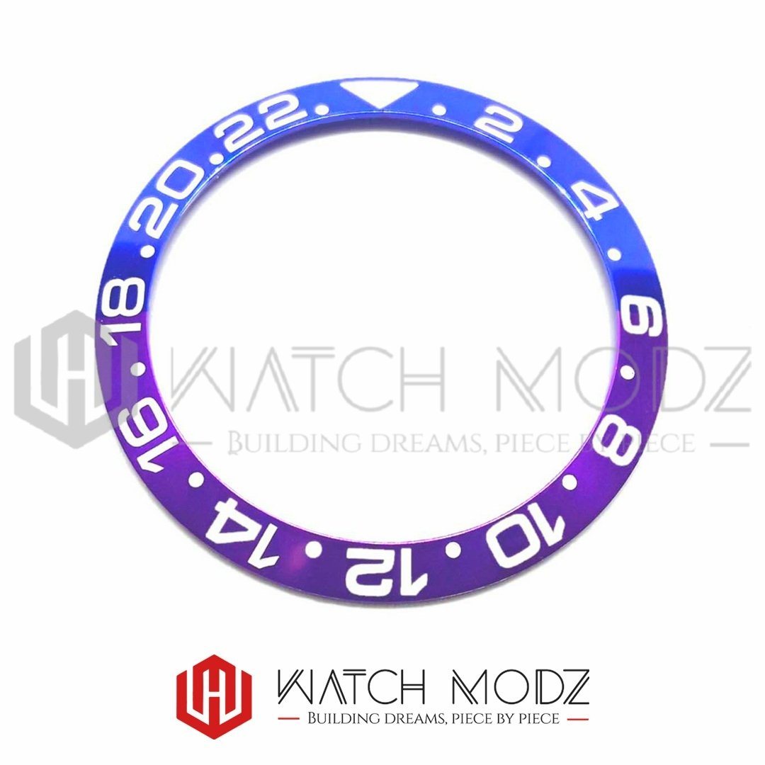 Watch-Modz SKX007 Bezel Insert: Purple Blue GMT
