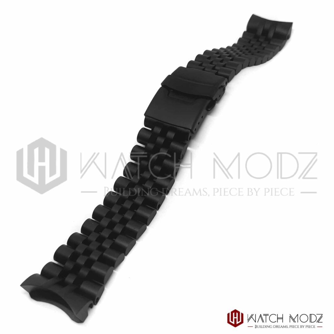 Watch-Modz SKX007 Bracelet: Matte Black Jubilee