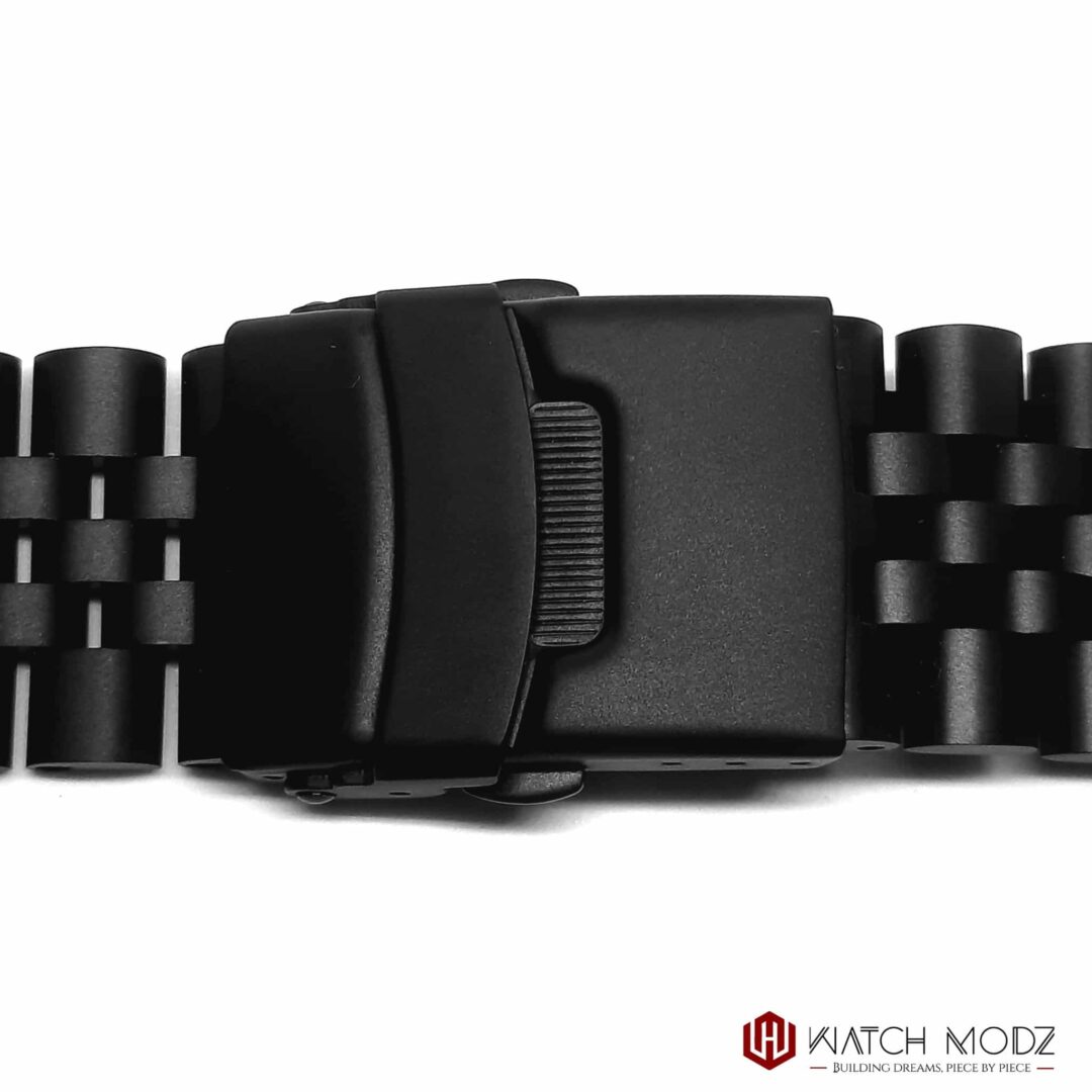 Watch-Modz SKX007 Bracelet: Matte Black Jubilee, view 2