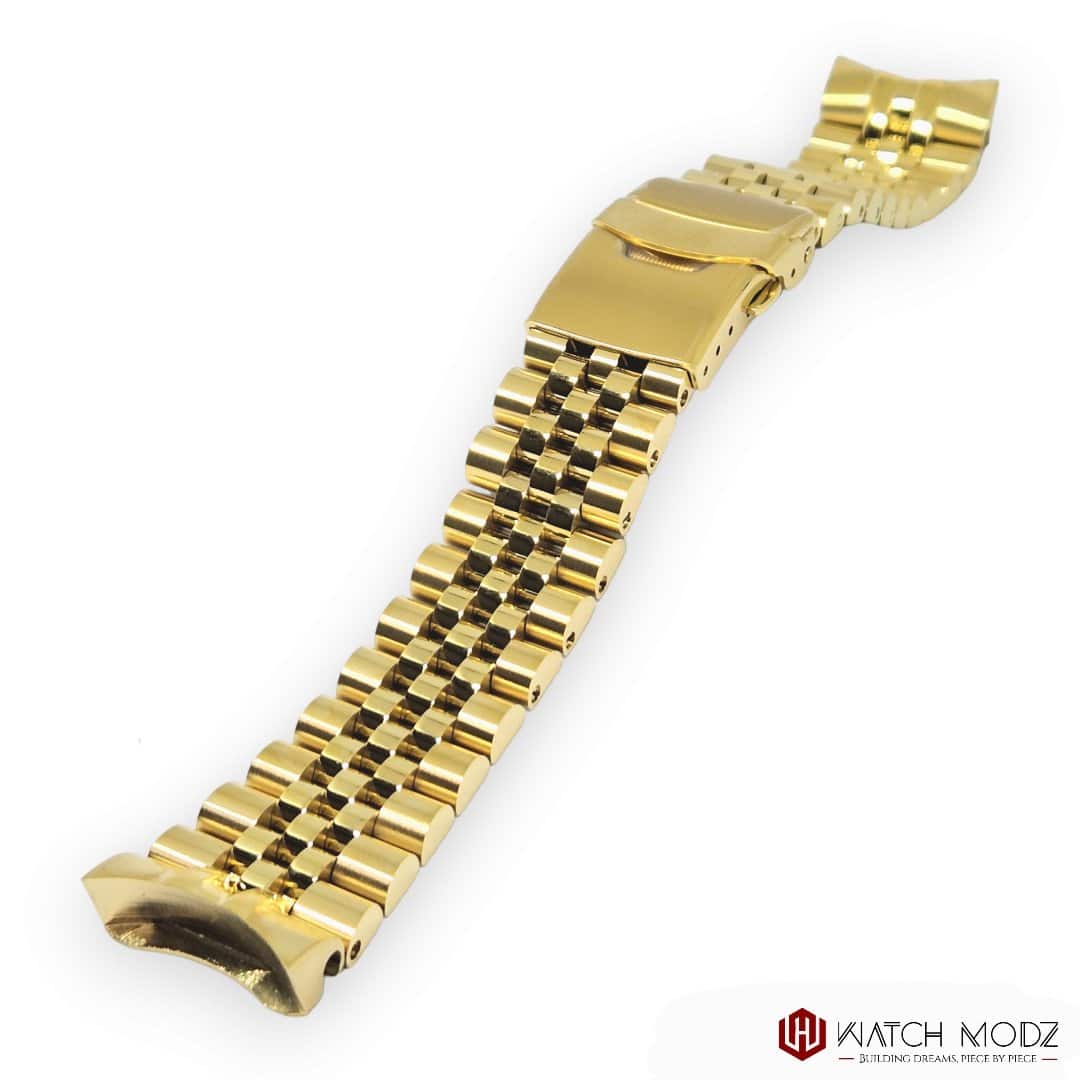 Watch-Modz SKX007 Bracelet: Gold Jubilee