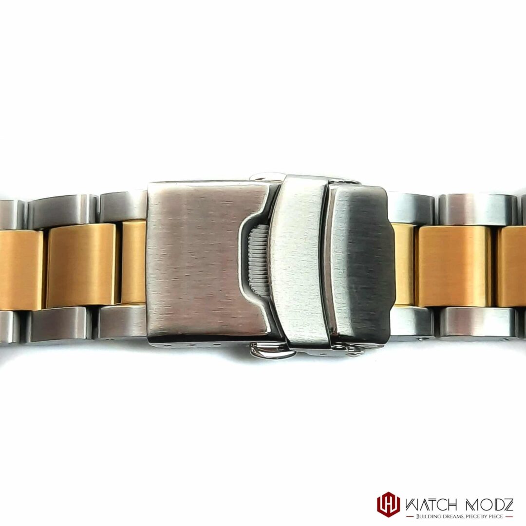 Watch-Modz SKX007 Bracelet: Gold/Silver Oyster, view 2