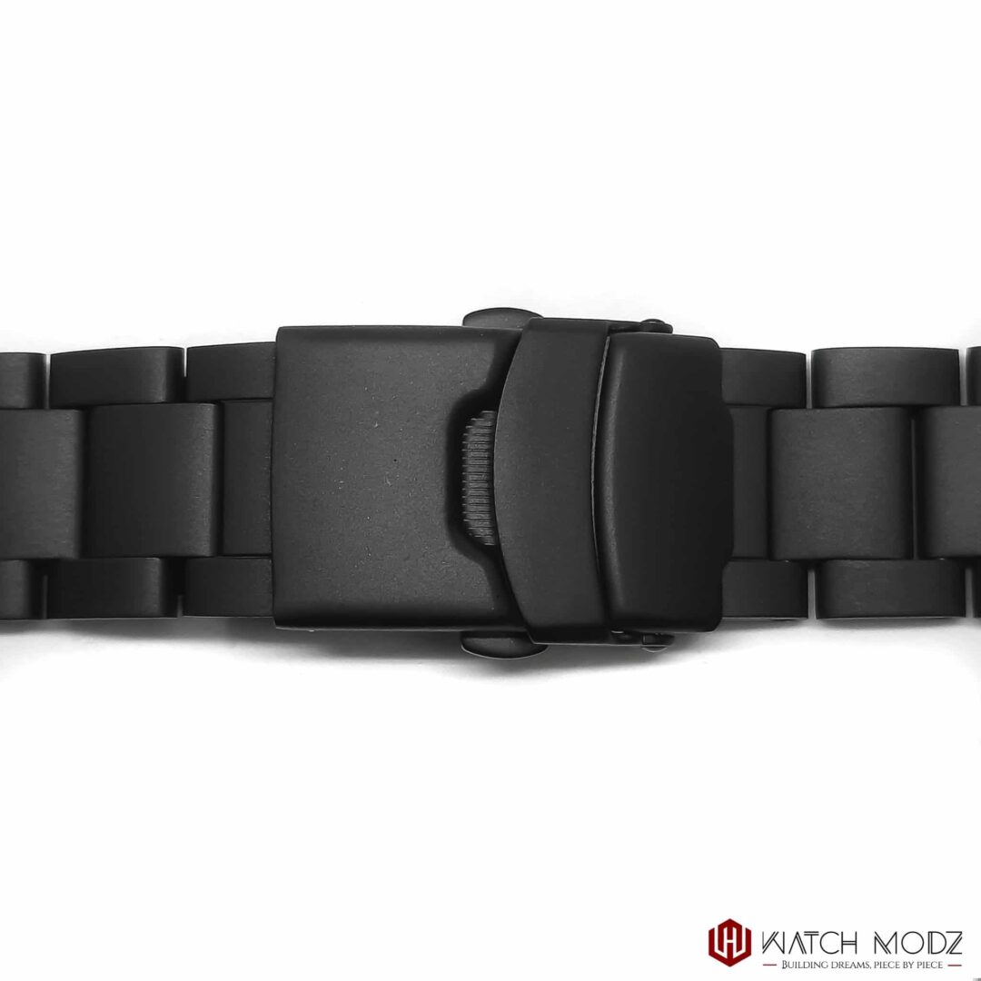 Watch-Modz SKX007 Bracelet: Matte Black Oyster, view 2