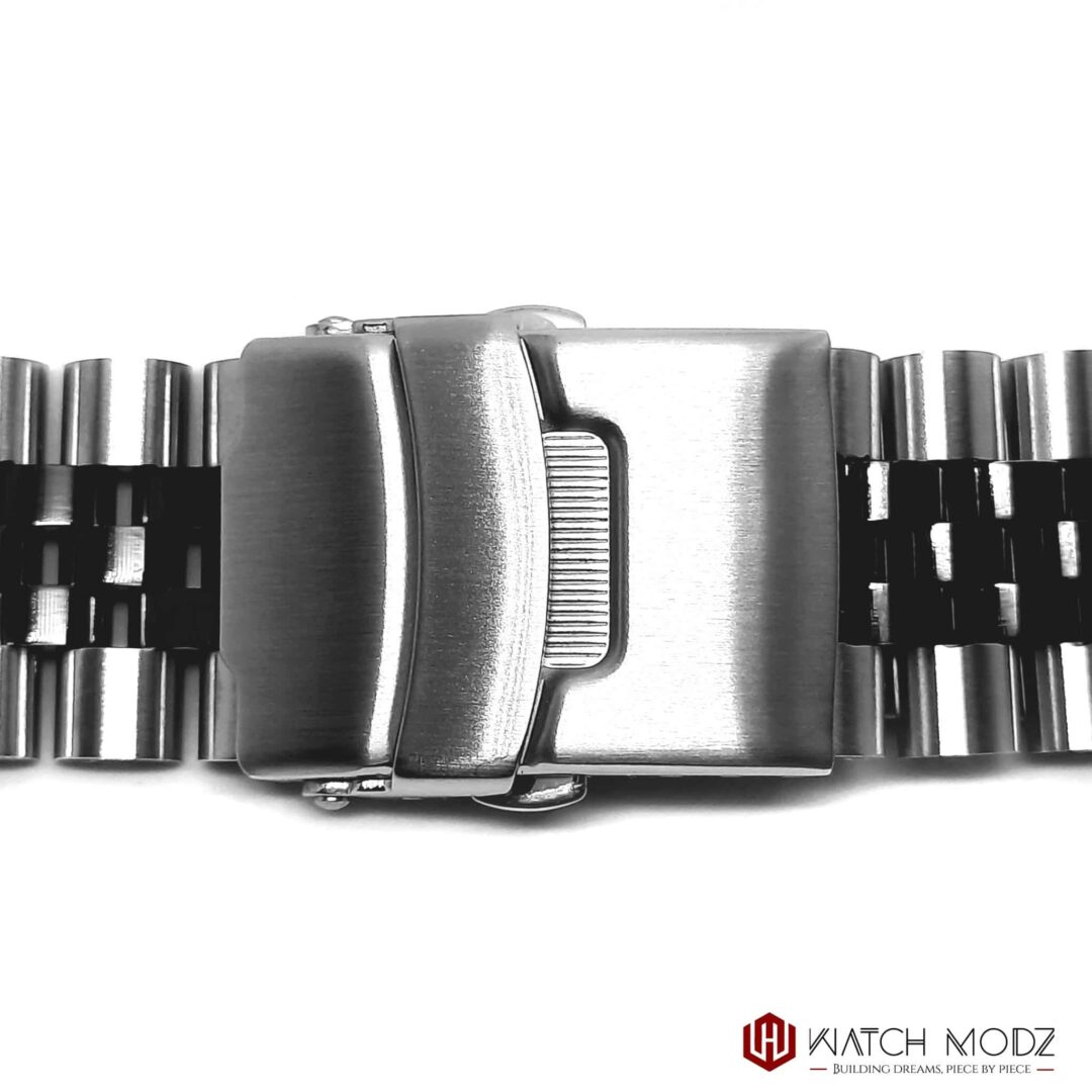 Watch-Modz SKX007 Bracelet: Black/Silver Jubilee, view 2