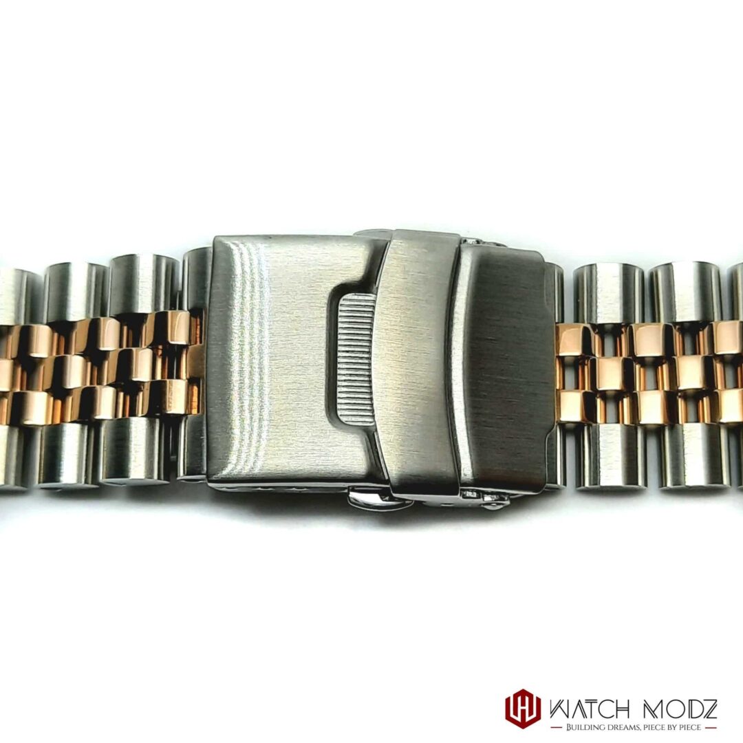 Watch-Modz SKX007 Bracelet: Rose Gold/Silver Jubilee, view 2
