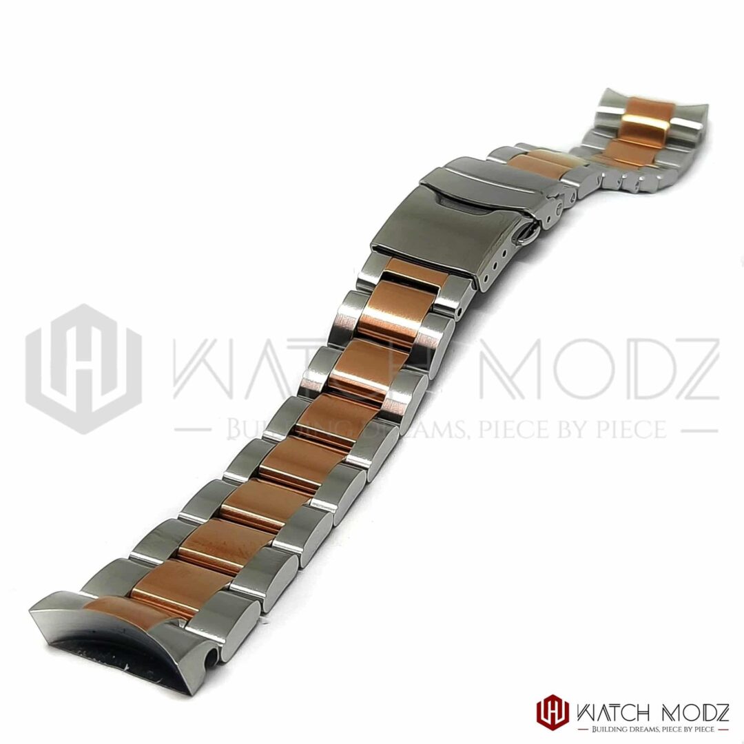 Watch-Modz SKX007 Bracelet: Rose Gold/Silver Oyster