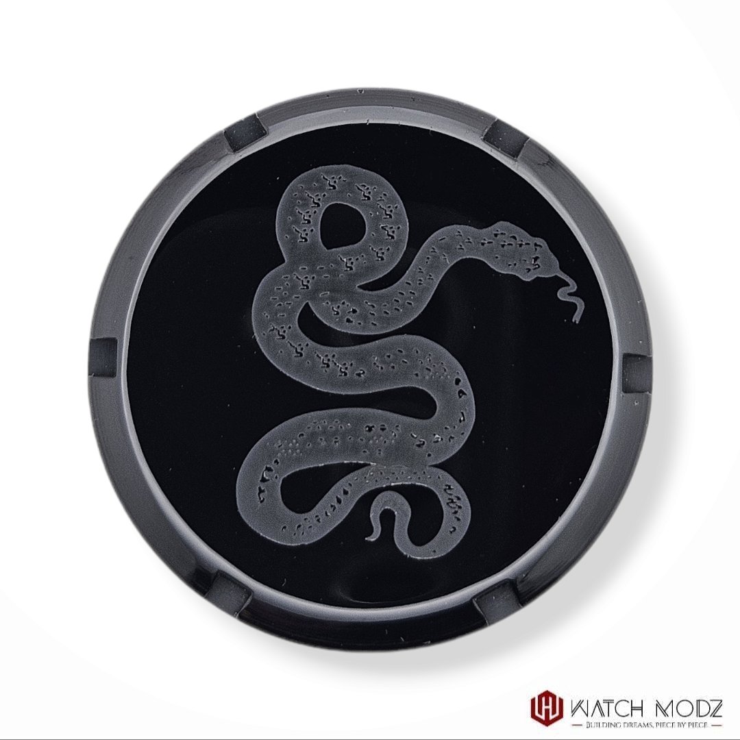 Watch-Modz SKX007 Case Back: Black Snake