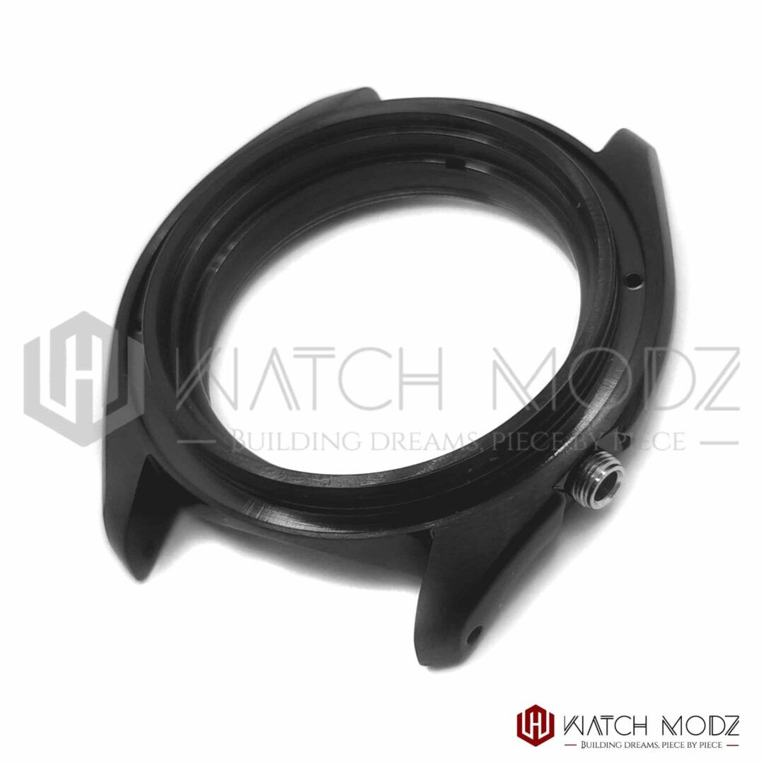 Watch-Modz SKX007 Case: Black 3:45 No Crown Guard