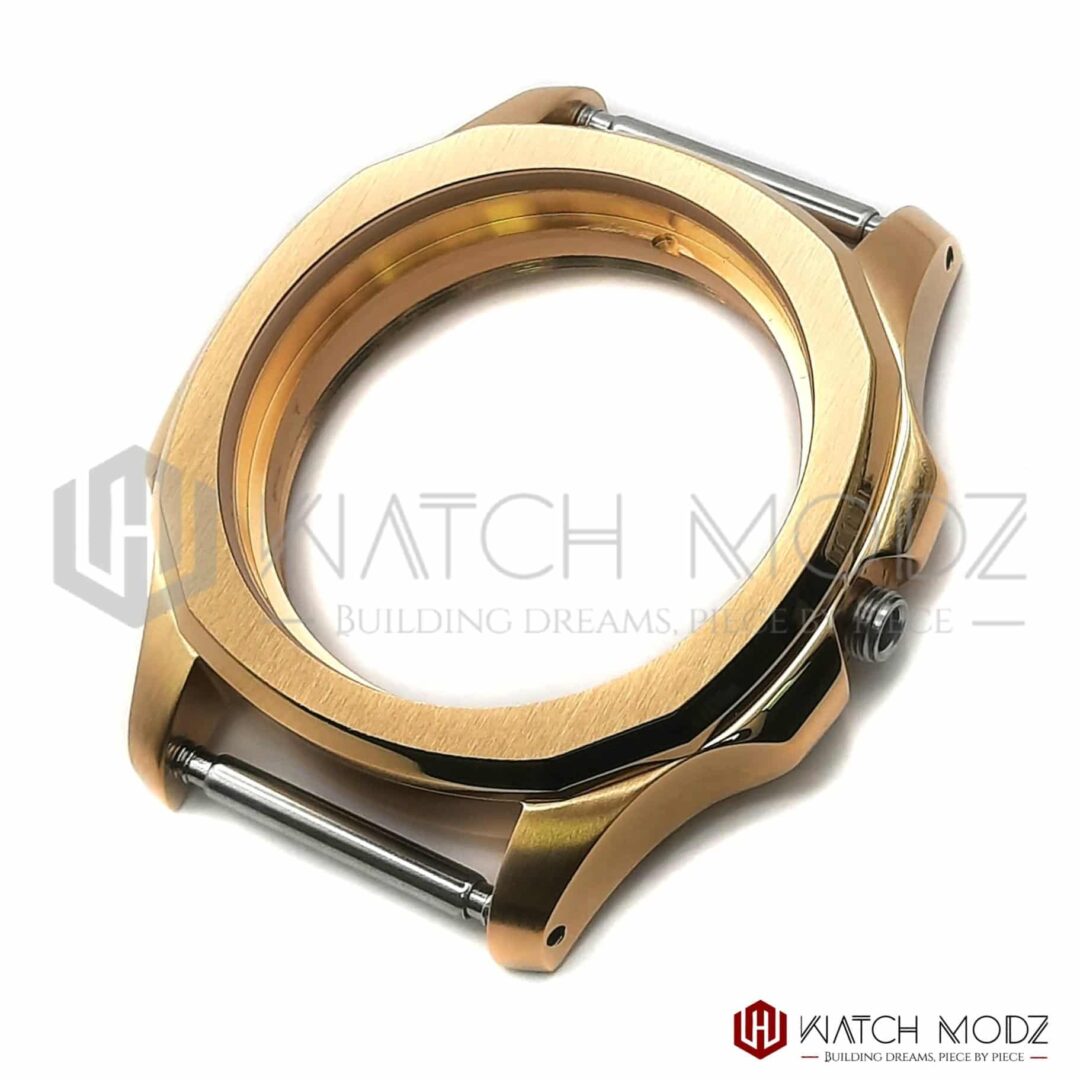 Watch-Modz SKX007 Case: Gold Nautilus Conversion