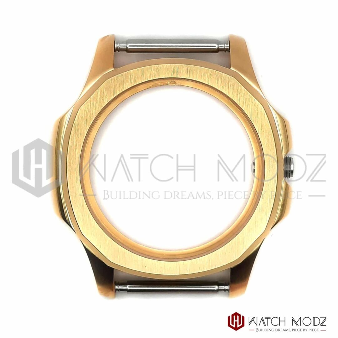 Watch-Modz SKX007 Case: Gold Nautilus Conversion, view 2