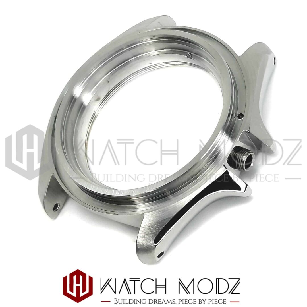 Watch-Modz SKX007 Case: Silver 3:00 Crown