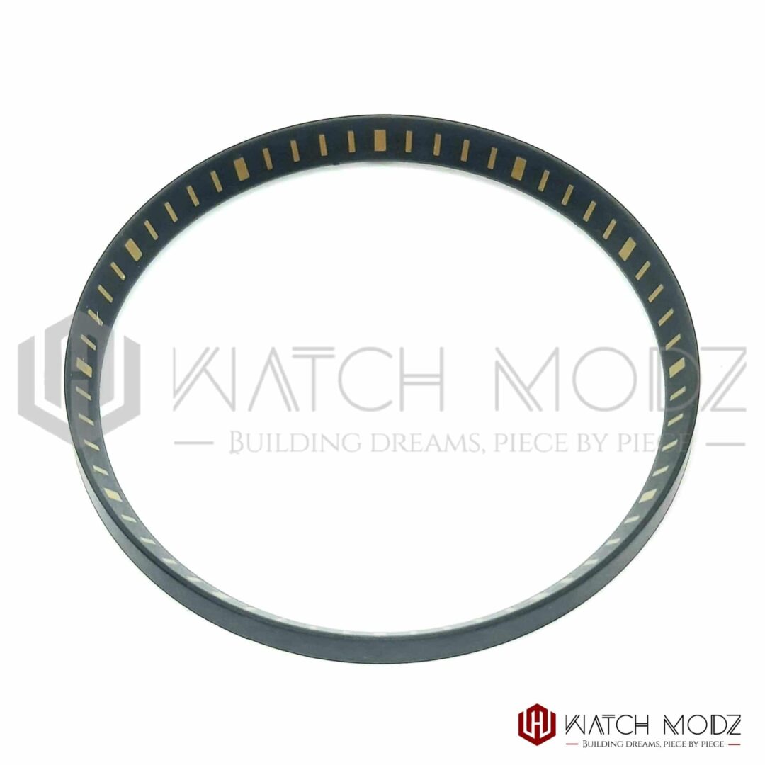 Watch-Modz SKX007 Chapter Ring: Black Gold Minutes