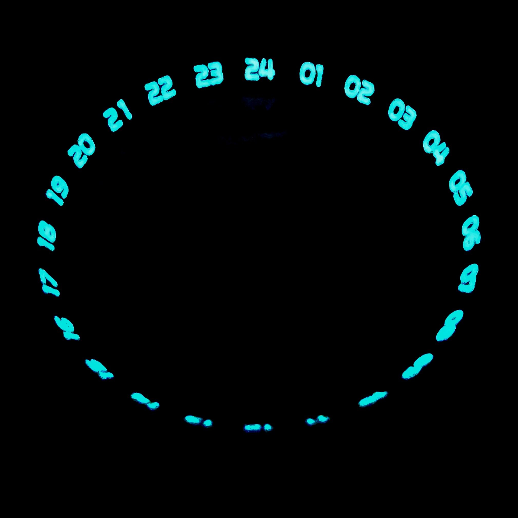 Watch-Modz SKX007 Chapter Ring: Lumed Black GMT, view 2