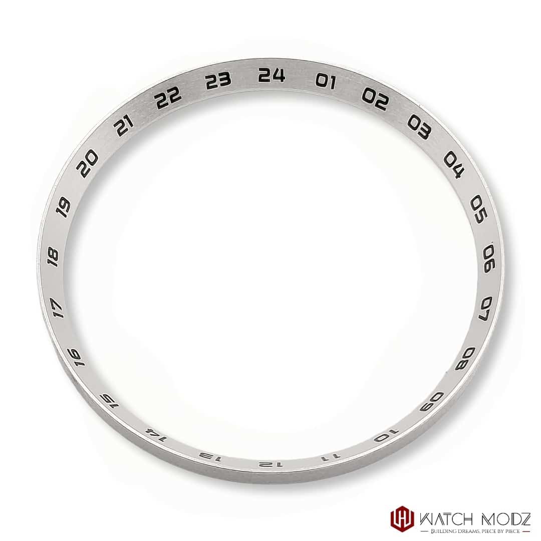 Watch-Modz SKX007 Chapter Ring: Silver GMT
