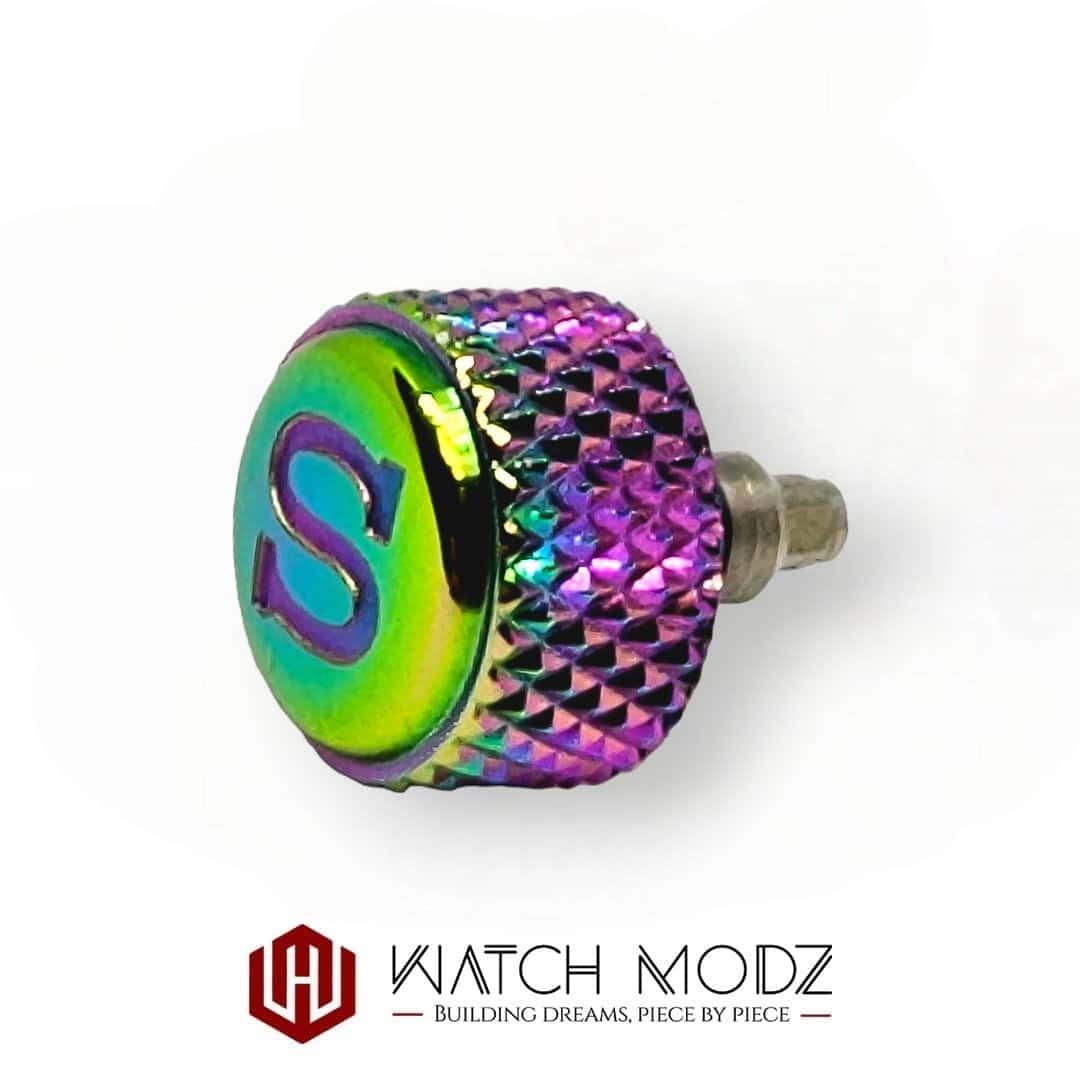Watch-Modz SKX007 Crown: Chameleon Knurled
