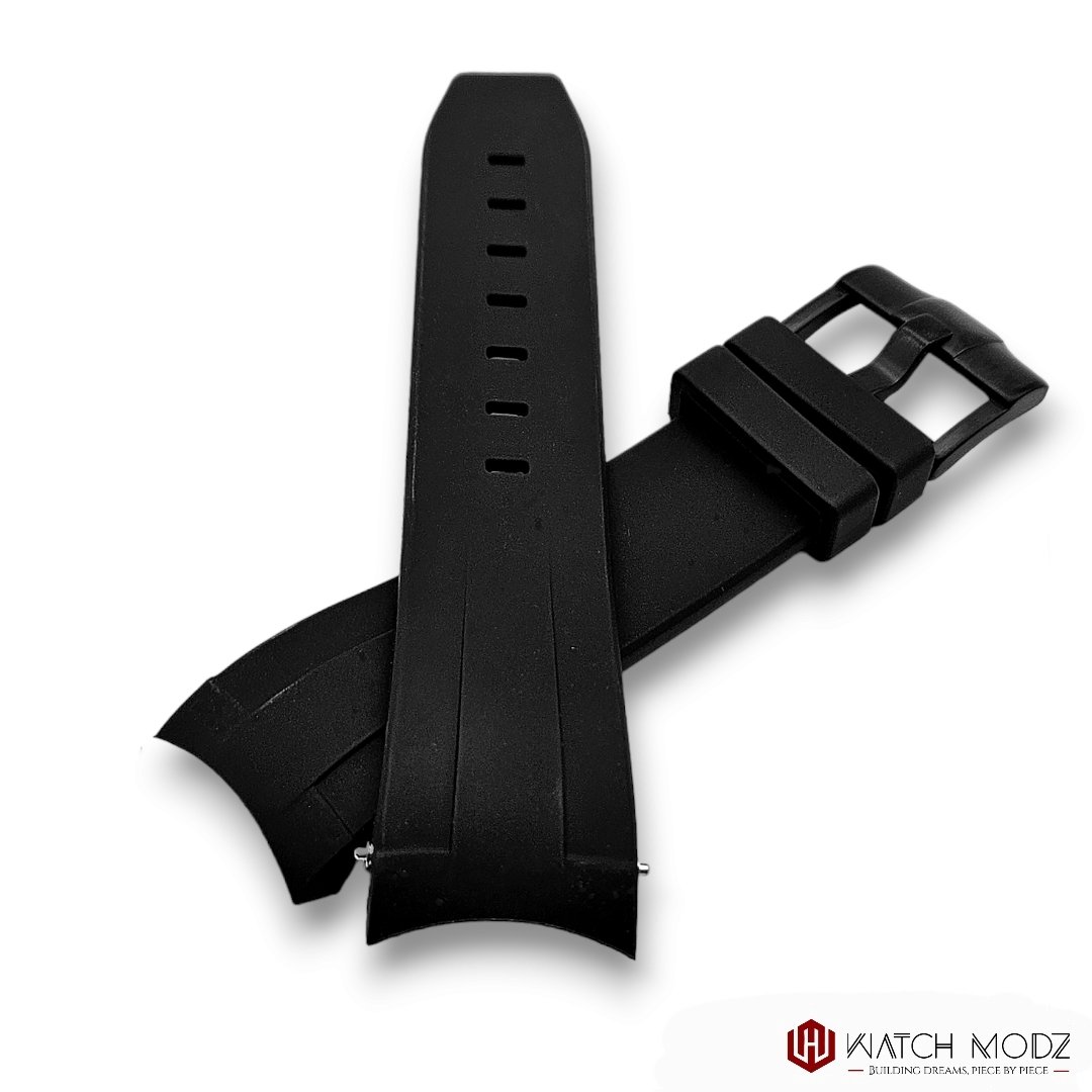 Watch-Modz SKX007 Rubber Strap: Full Black
