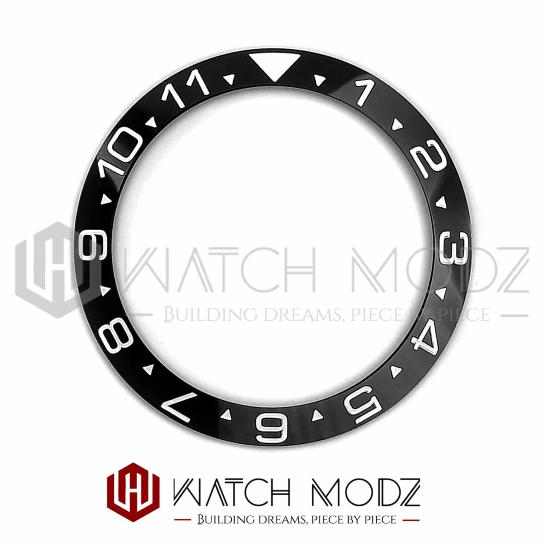 Watch-Modz SKX007 Bezel Insert: Black Dual Time
