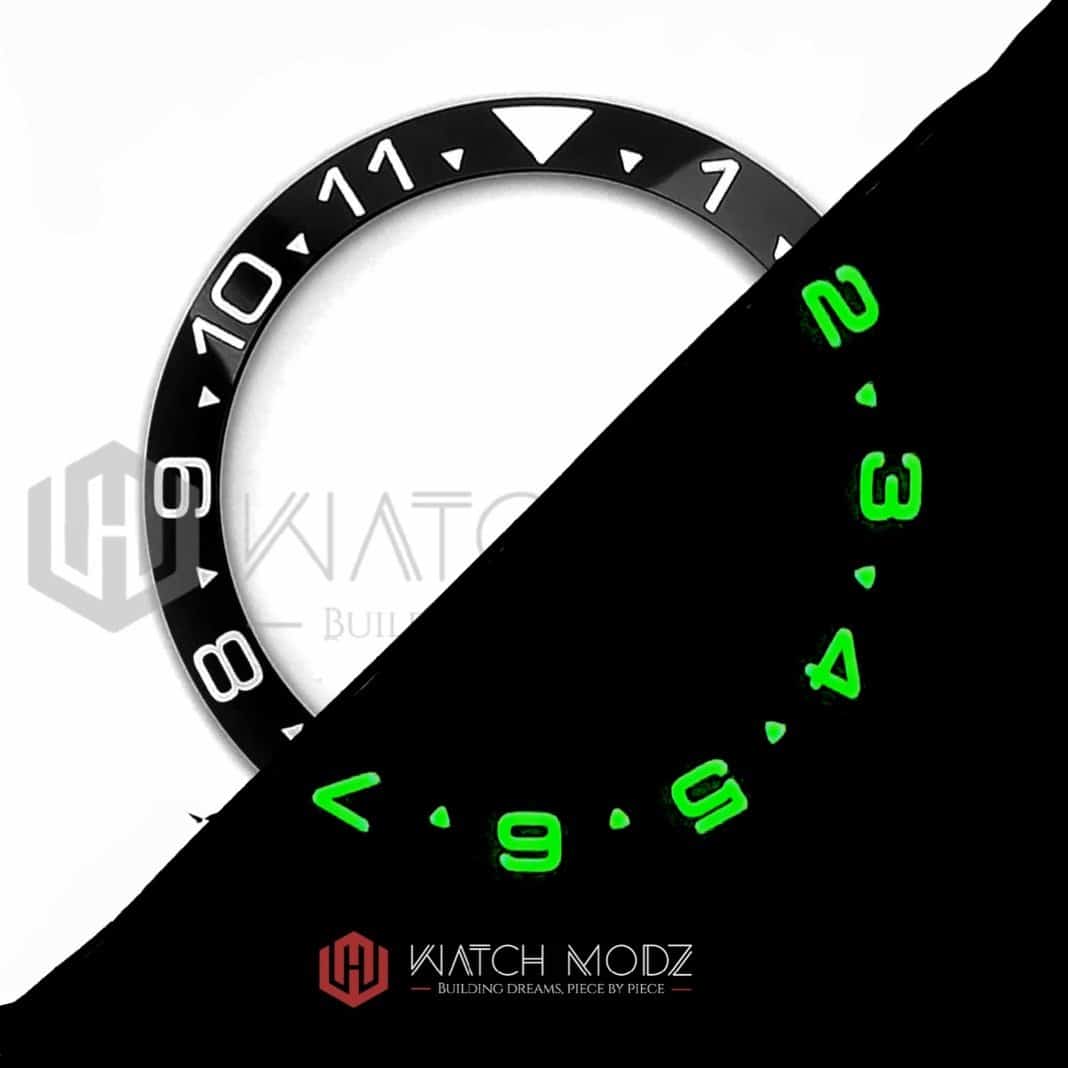 Watch-Modz SKX007 Bezel Insert: Lumed Dual Time