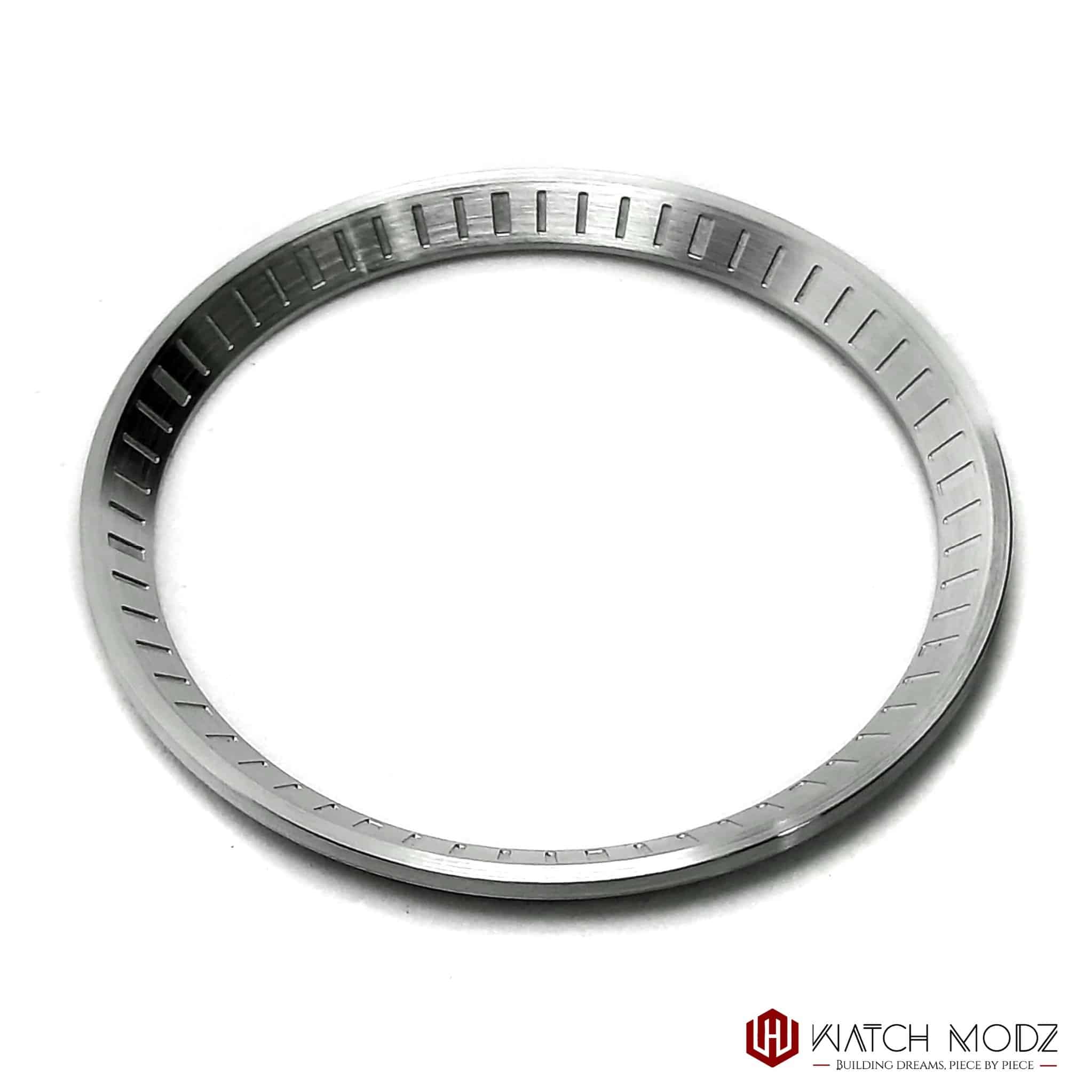 Watch-Modz SRP TURTLE Chapter Ring: Brushed Silver W/ Minutes