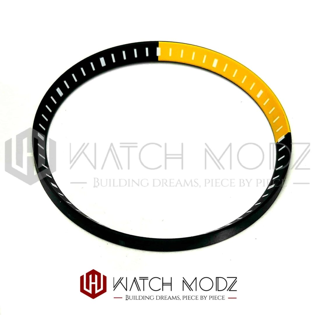 Watch-Modz SKX007 Chapter Ring: Yellow/Black