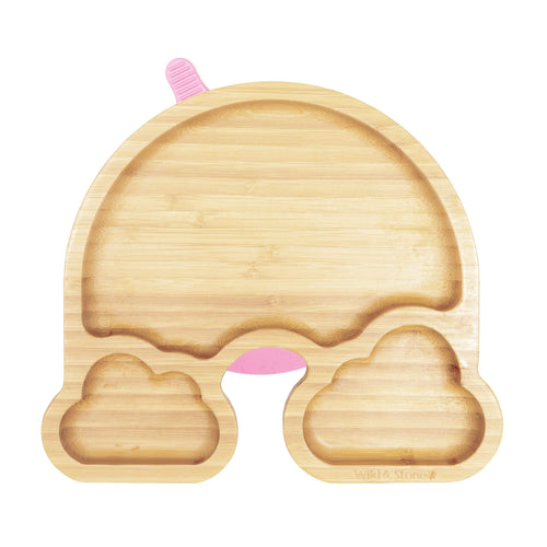 Wild and Stone Baby Bamboo Weaning Plate Set - Over The Rainbow