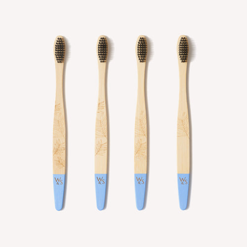 Wild and Stone Adult Bamboo Toothbrush - 4 Pack - Firm Bristles