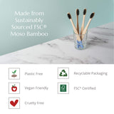 Wild and Stone Adult Bamboo Toothbrush - 4 Pack - Firm Bristles, view 4