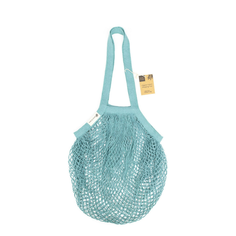 Wild and Stone Organic Cotton Blue Crochet Tote Bag