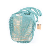 Wild and Stone Organic Cotton Blue Crochet Tote Bag, view 3