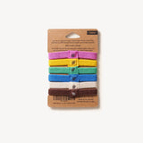 Wild and Stone Colourful Plastic Free Hair Ties - 6 Pack, view 2