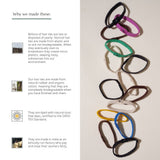 Wild and Stone Colourful Plastic Free Hair Ties - 6 Pack, view 3