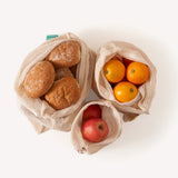 Wild and Stone Reusable Mesh Produce Bags - Organic Cotton - 3 Pack, view 2