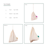 Wild and Stone Reusable Produce Bags - Organic Cotton - Pack of 3, view 4