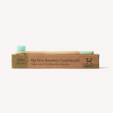 Wild and Stone Baby Bamboo Toothbrush - Single - Mint Green, view 4