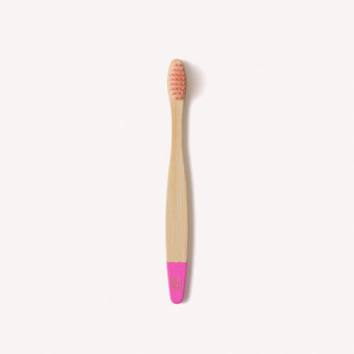 Wild and Stone Children's Bamboo Toothbrush - Single - Pink