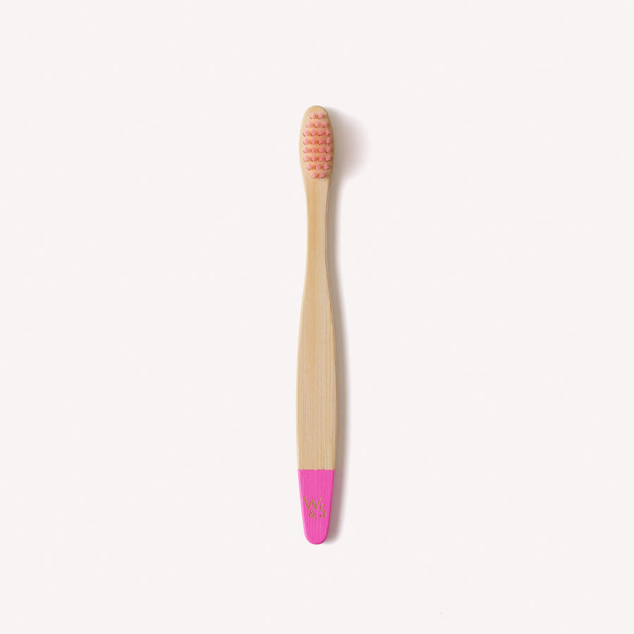 Wild and Stone Children's Bamboo Toothbrush - Single - Pink