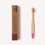 Wild and Stone Children's Bamboo Toothbrush - Single - Pink, view 5