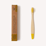 Wild and Stone Children's Bamboo Toothbrush - Single - Yellow, view 5