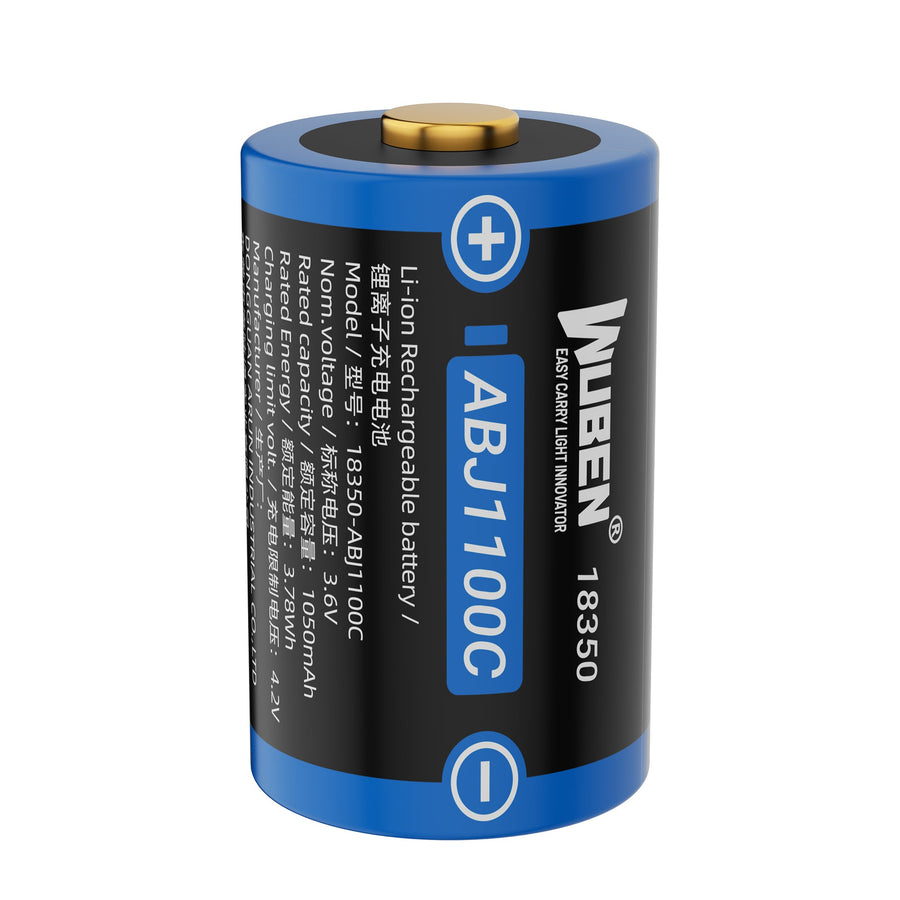 WUBEN 18350-1100mAh- Battery (For E7/T4 batteries)